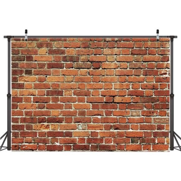7x5FT Red Brick Wall Backdrop Brick Photography Backdrop Baby Birthday Party - Picture 2 of 8